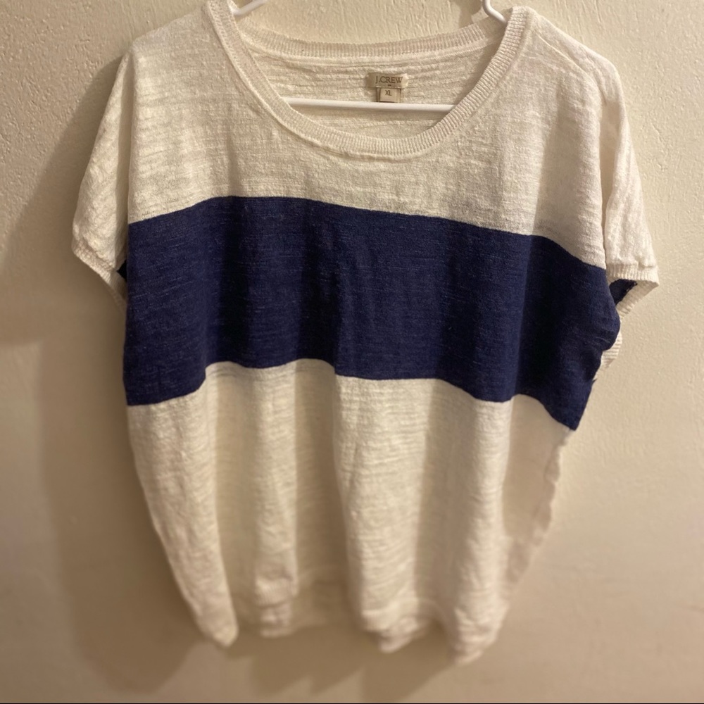 J Crew sweater nautical lightweight